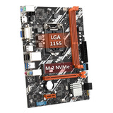 Placa Mãe Gamer Kllisre B75 Lga 1155 M.2 Nvme Hdmi Usb 3.0