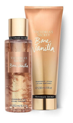 Victoria's Secret Bare Vanilla Set Body Splash Y Body Lotion