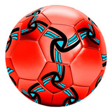 Pelota De Futbol N5 Balon Cuero Sintetico Infantil Niños New Color Rojo