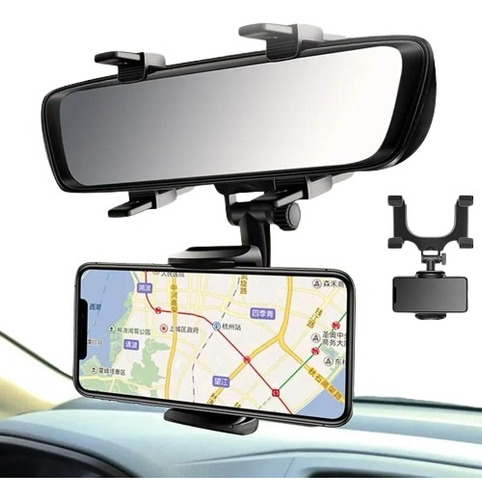 Suporte Pra Celular Veicular Encaixe Retrovisor Carro 360°