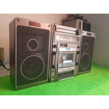 Rara Radiograbadora Vintage Boombox Hitachi Trk-9140w