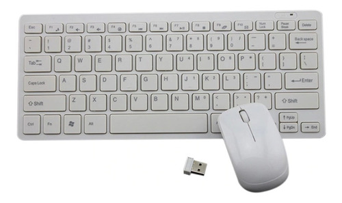 Combo Teclado + Mouse Inalámbrico Wireless Impermeable Mini