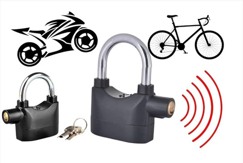 Candado Alarma Seguridad Puertas Bicicletas Motos