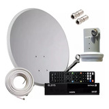 Receptor Digital Satmax 5 + Antena + Lnbf + Conector + Cabo 