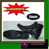 Sapato Elevado Aumento De Altura 9cm Mistermah Ziper Preto