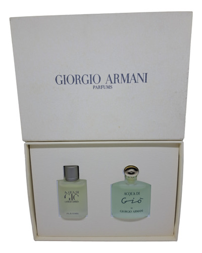 Duo De Minitallas Acqua Di Gio De Armani De  5ml C/u En Caja