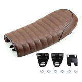 Asiento Universal Moto Tracker Brat Cafe Racer Bobber K / O 