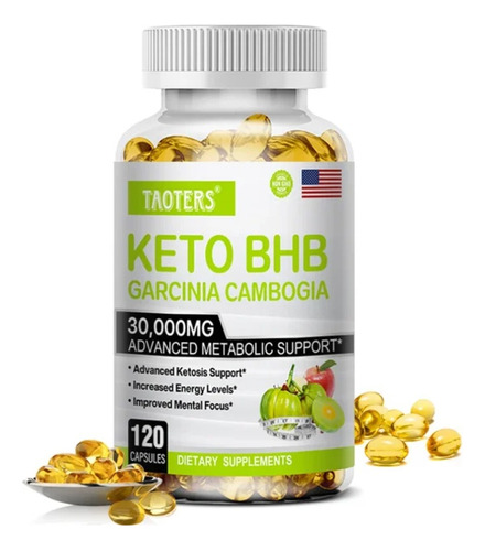 Keto Cápsulas Quemadoras De Grasa - 120 Cápsulas 