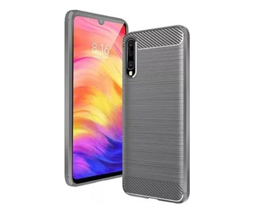 Funda Tpu Carbono Rugged Para Samsung A50 + Templado 5d