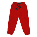 Pants De Niño Felfa Joggers Con Bolsas De Cargo Tallas 2-12