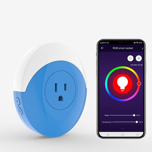 Smart Plug Wifi Conector Inteligente Alexa Google Luz Rbg