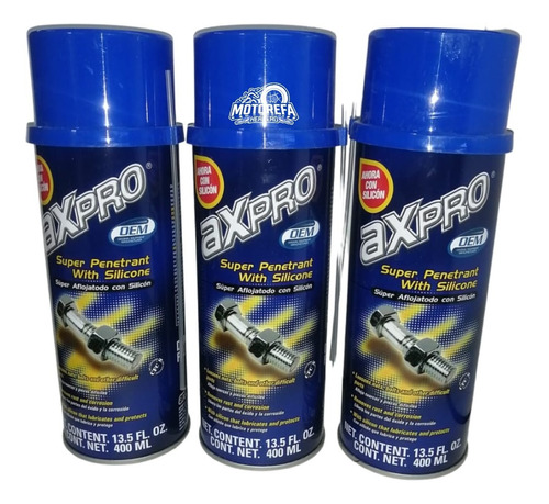 12 Pzas De Super Afloja Todo Axpro De 400 Ml C/u (a026)