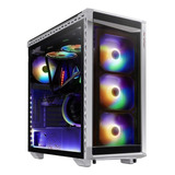 Gabinete Adata Xpg Battlecruiser Argb Vidrio 4 Ventiladores Color Blanco