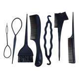 Set Peines Cepillo Peinados Peluqueria Tinte Tintura X7