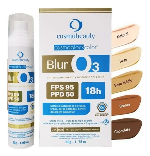 Blur O3 Ozônio Fps95 Cosmobeauty 50g