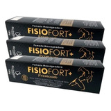 Kit 3 Cremes Massageador Original Fisiofort Preta Premium