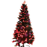 Arbol De Navidad De Fibra Optica Multicolor De 1.80 Mt