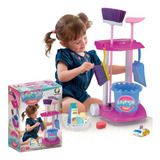 Brinquedo Kit De Limpeza Infantil - Vassoura Pá Rodo