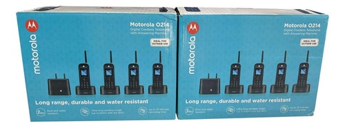 Telefone Motorola 8 Bases 650 Metros Alcance Prova D' Água