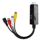 Adaptador De Vídeo Hd To Av Converter, Cable Hembra Para Tv,