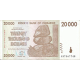 Zimbabwe 20000 Dolares 2008