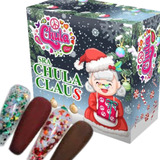 Coleccion De Acrilicos Sra. Chula Claus 4 Pzas. Chula Nails