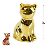 Enfeite Decorativo Mini Gatinho Gato De Porcelana 