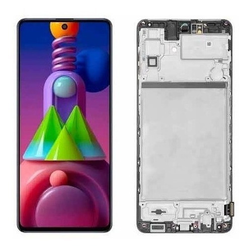 Tela Frontal Touch Display Para Galaxy M51 Aro Nacional