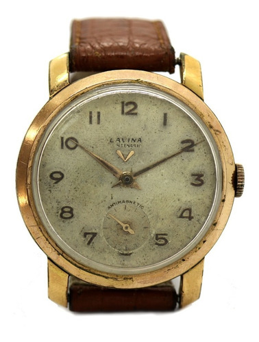 Relógio Lavina Palquet Ouro 18k Segundeiro Coleção J23216