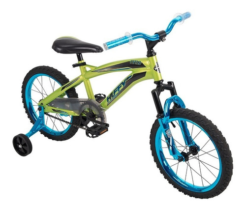 Bicicleta Infantil Huffy Nite Rodada 16 Niños Entrenamiento Color Verde