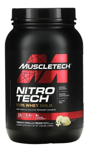 Proteina Nitro Tech Whey Gold Muscletech 2 Lbs Todo Sabor