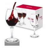 Set 6 Copas 300 Ml Vino Tinto Degustación Copa Vino Cristal Color Transparente