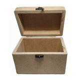 Cofre De Fibrofacil (mdf) Caja De 15x10x10 Cm