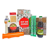 Kit Sushi Plus + Alga + Arroz + Salsa + Palitos + Esterilla 