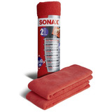 Paños De Microfibra Sonax X2 Unidades 40x40cm Color Rojo