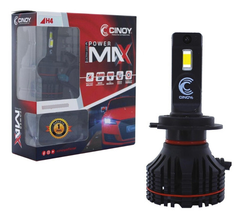 Lançamento Ultra Led Power Max Cinoy H4 10000 Lumens 12v