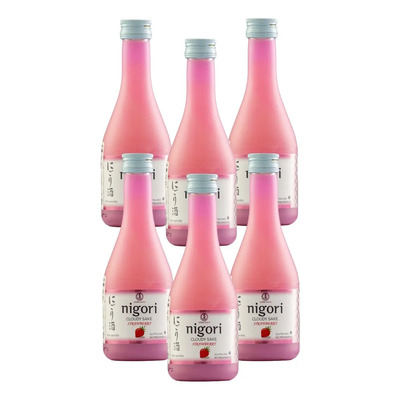 Six Pack Sake Ozeki Nigori Strawberry 330 Ml | Meses sin interés