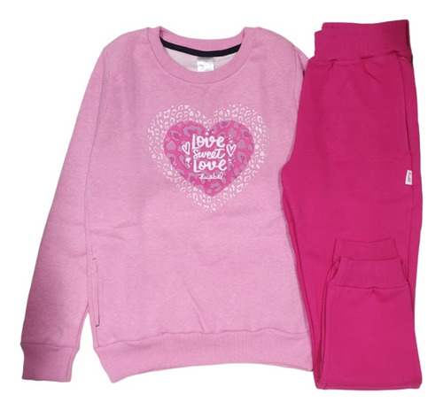 Conjunto Jogginns Nena Niña Buzo Y Pantalon Frisado