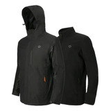 Chaqueta 3 En 1 Parbat Hombre Negro