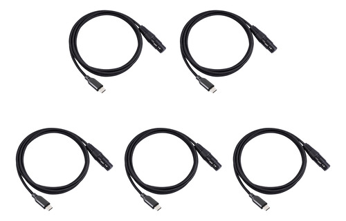 5 Adaptadores Usb C A Xlr C Macho A Micrófono Xlr Hembra De