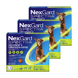 Combo 3 Nexgard Spectra De 7,6 A 15kg Pulgas Carrapatos