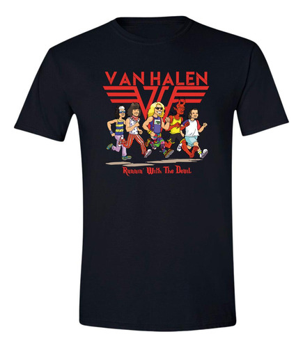 Playera Hombre Rock Van Halen Running With The Devil 1005n