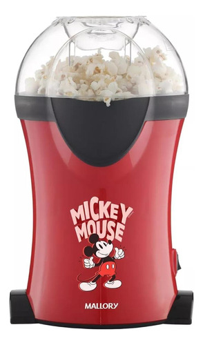 Pipoqueira Mickey Mouse Mallory Vermelha 1200w 127v