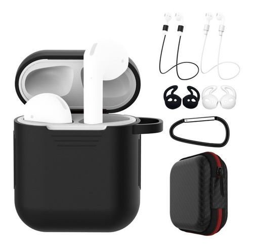 Set 7 En 1 Case Para AirPods + Arnes - 2 Colores (cuerdas)