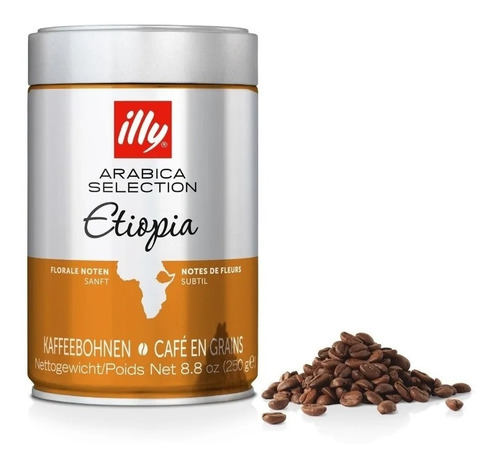 Cafe Illy En Grano Arabica Selection Etiopia 250g Italiano