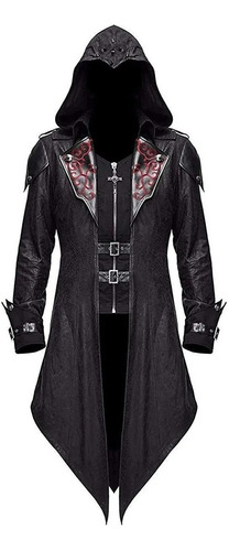 Chaqueta Con Capucha Estilo Gótico Assassin Creed Steampunk