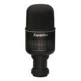 Microfone Superlux Pra218b Para Bumbo E Baixo/abregoaudio, Cor Preta