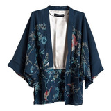 Chaqueta Tipo Kimono Holgada Con Estampado De Fénix