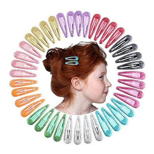 Qtgirl Clips De Pelo 40pcs 2 No Slip Clip De Pelo De Metal B