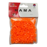 Repuestos Hama Beads Naranjo Fosfor. 3500 Unid. (10 Bolsas)